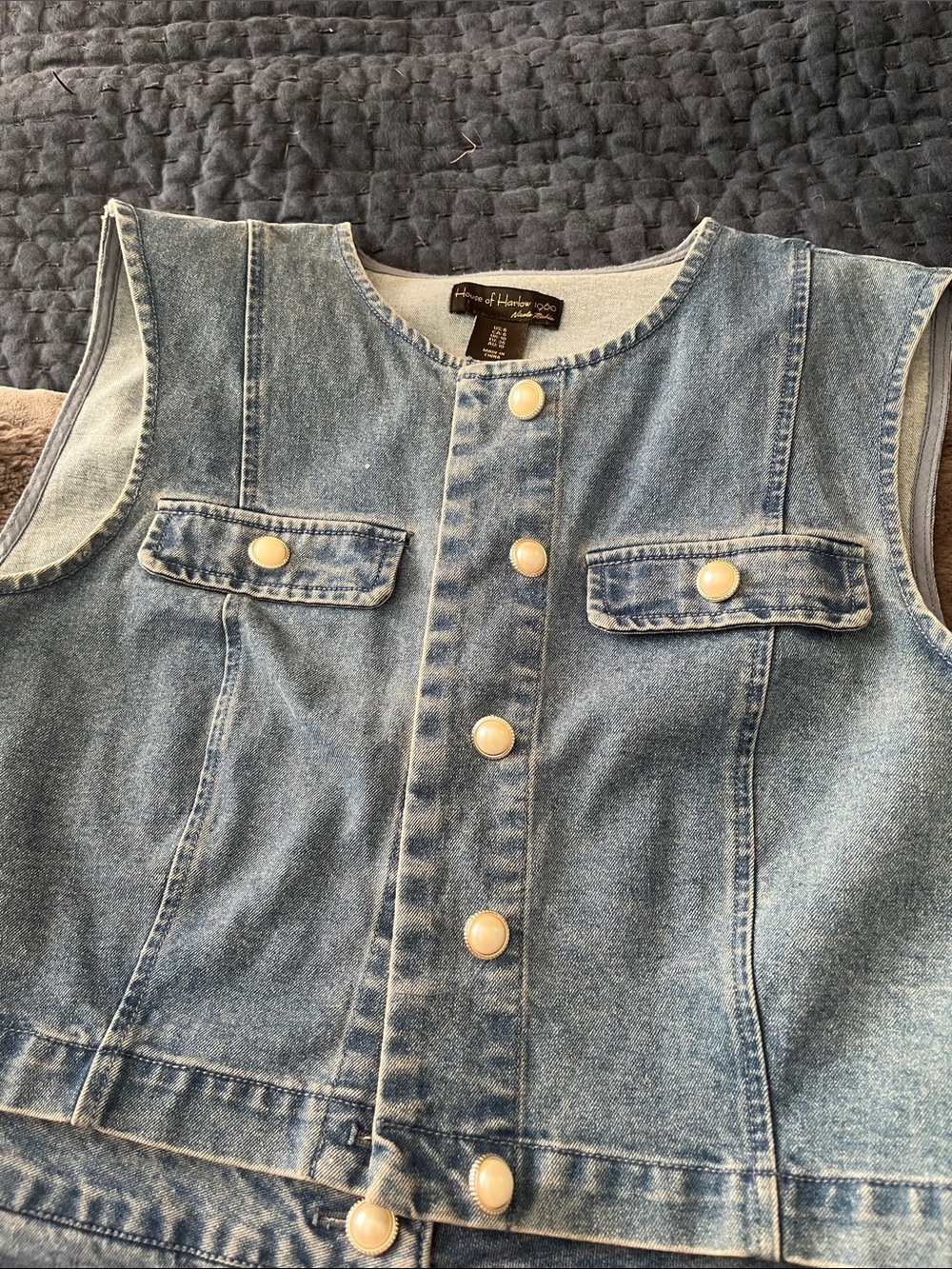 House of Harlow 1960 Light Blue Denim Set - Picture 3 of 5
